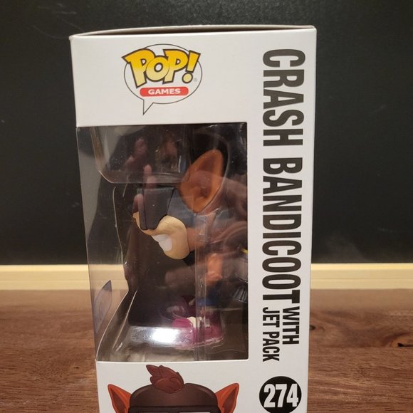 Crash Bandicoot with Jet Pack Toys R Us Exclusive Funko Pop - Picture 2 of 10